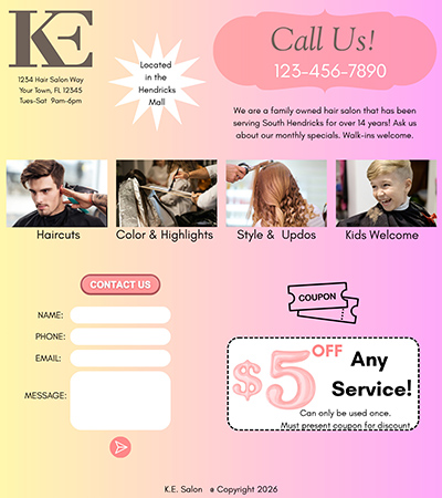 Bright and Fun — web page with extras